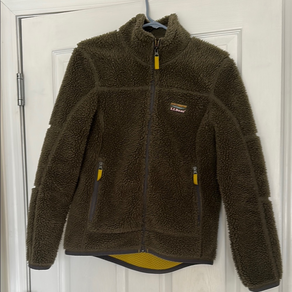 L.L. Bean Women’s Olive Green Fleece Jacket